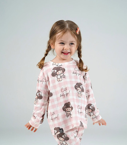 ست بلوز شلوار راحتی دخترانه