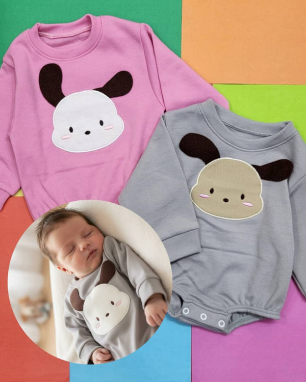 زیردکمه آستین بلند داخل کرک نوزاد