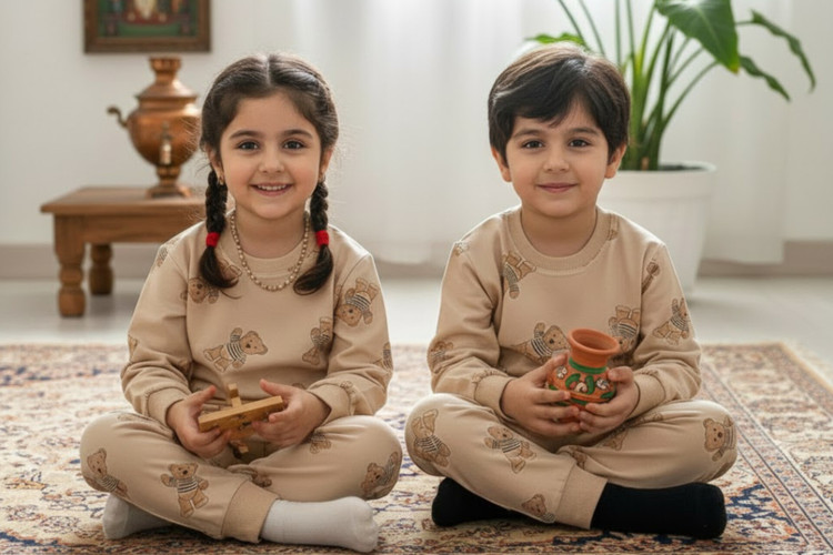 ست لباس دورس تدی بچگانه