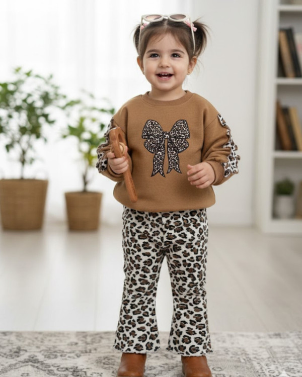 ست بلوز دورس و شلوار پلنگی